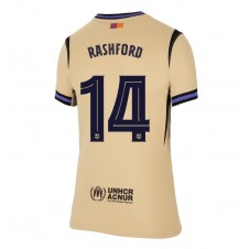 Barcelona Marcus Rashford #14 Bortedrakt Kvinner 2025-26 Kortermet